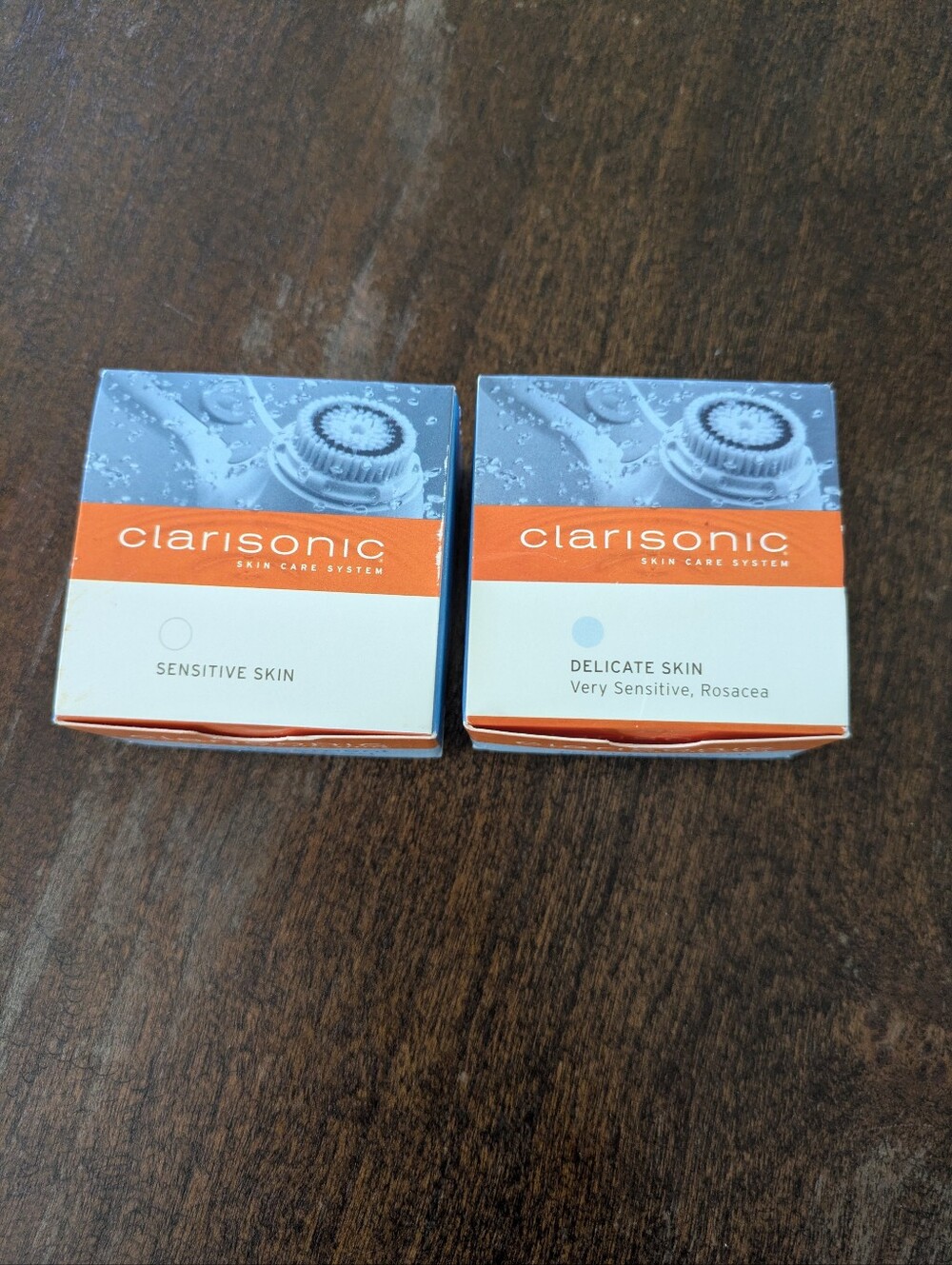 Clarisonic Replacement Brush Head Sensitive Skin And Delicate Skin Lot of 2